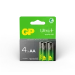 Piles Alcalines AA (LR6) GP Ultra Plus - Lot de 4