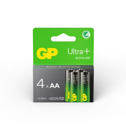 Piles Alcalines AA (LR6) GP Ultra Plus - Lot de 4