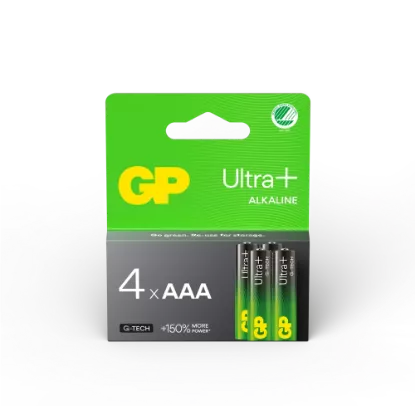 Piles Alcalines AAA (LR03) GP Ultra Plus - Lot de 4