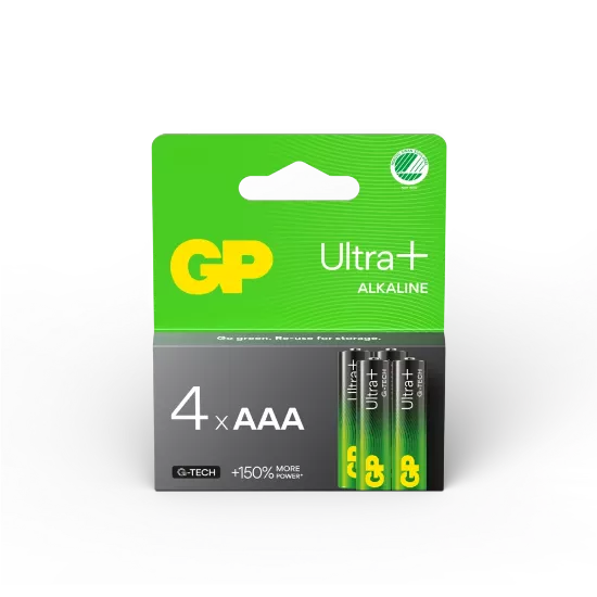 Piles Alcalines AAA (LR03) GP Ultra Plus - Lot de 4