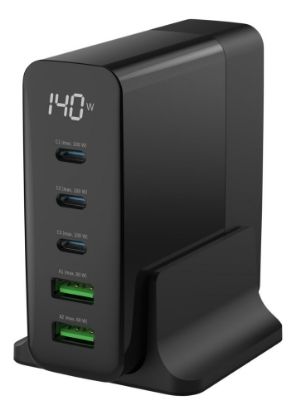 Picture of Chargeur de bureau 140W avec 5 ports (3 USBC - 2 USB ) - ANSMANN