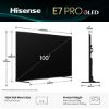 Téléviseur Géant Hisense 100E7QPRO QLED 4K Smart TV - 100" (254 cm)