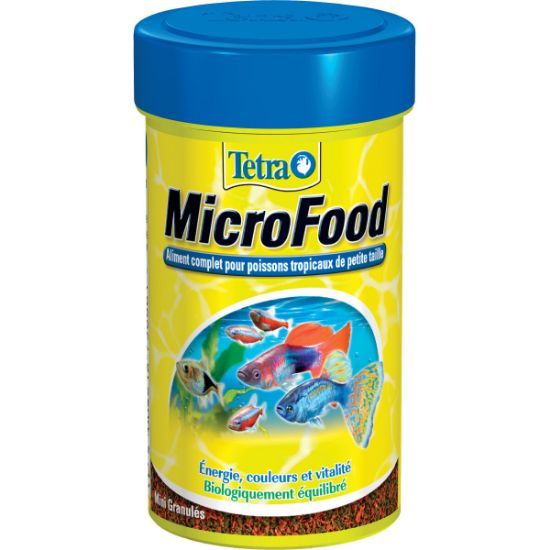 Micro-granulés petits poissons Tetra MicroFood Granules – 100 ml