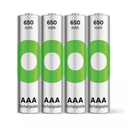Piles Rechargeables AAA GP ReCyko 650 mAh - Pack de 4
