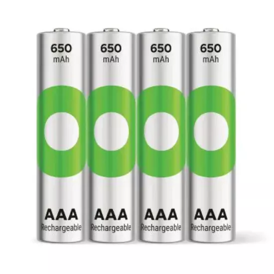 Piles Rechargeables AAA GP ReCyko 650 mAh - Pack de 4