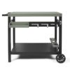 Desserte pour plancha 2 à 4 brûleurs plateau 85 × 50 cm – Livoo GS167V – kaki
