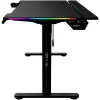 Bureau Gamer Motorisé The G-LAB K-Desk Platinium RGB - Assis-Debout Noir