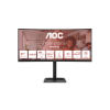 Écran PC Incurvé AOC 34" Ultrawide (3440 x 1440) - USB-C, HDMI, DP - Garantie 5 ans