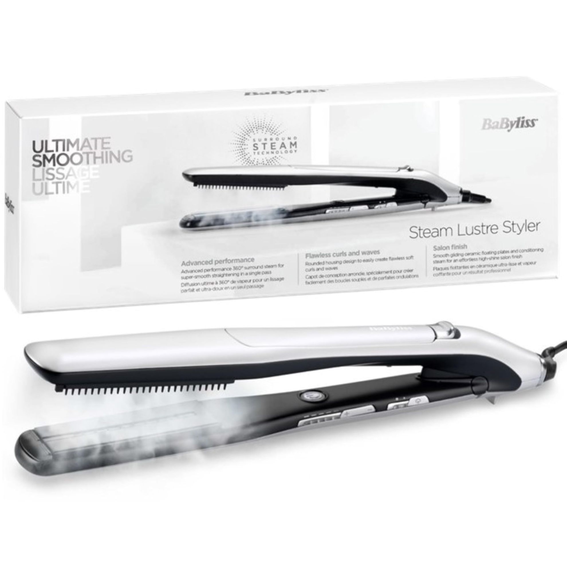 Lisseur Vapeur BaByliss Lustre Steam ST595E