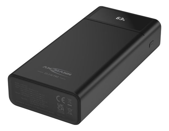 Picture of Batterie externe Ansmann PB322PD Powerbank 24000 mAh 22,5W - USB-C PD & Quick Charge, Écran LED