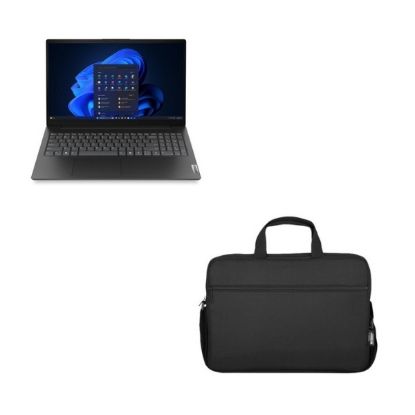 PC Portable Lenovo V15 15,6" FHD Intel N100 8 Go / 128 Go Windows 11 Pro + Souris Logitech M90 + Sacoche Urban Factory 15,6" Noir
