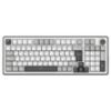 Clavier Gaming The G-Lab Keyz Elite TKL - Mécanique RGB, Sans Fil Tri-Mode (2.4GHz/BT/USB-C) - Blanc/Gris