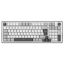 Clavier Gaming The G-Lab Keyz Elite TKL - Mécanique RGB, Sans Fil Tri-Mode (2.4GHz/BT/USB-C) - Blanc/Gris