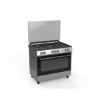 Cuisinière 5 feux gaz + four électrique à chaleur tournante 60x90cm - Merlin M-6090CGFE-S - Silver