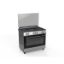 Cuisinière 5 feux gaz + four électrique à chaleur tournante 60x90cm - Merlin M-6090CGFE-S - Silver