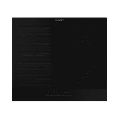 Image de Table de cuisson à induction Rosières 4 zones dont zone flexible 7200 W noire