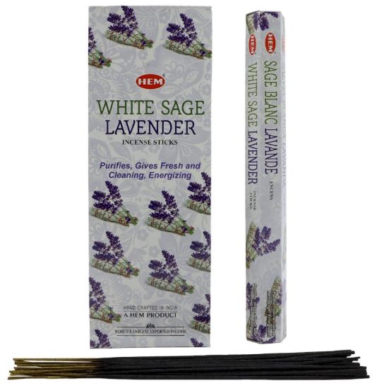 Image de Encens bâtons sauge blanche & lavande 