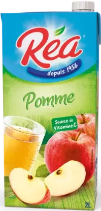 Jus de pomme Réa - Brique 1 Litre
