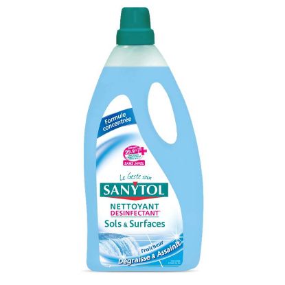 Nettoyant ménager désinfectant sols/surfaces Sanytol Fraicheur Marine 1 Litre