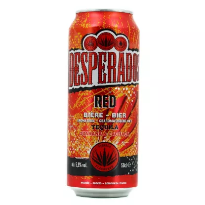 Bière aromatisée Desperados Red | Tequila, Cachaça, Guarana | Canette 50 cl