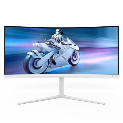 Écran Gaming incurvé 34" Philips Evnia 34M2C5501A | WQHD 180 Hz, 1 ms, Ambiglow - Blanc