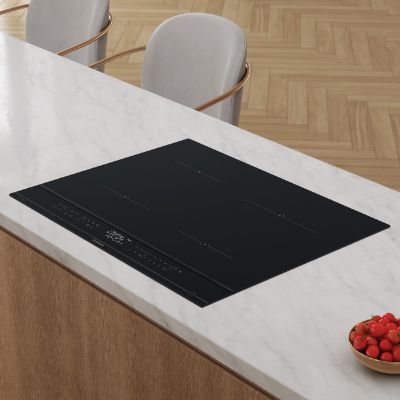 Plaque induction 65 cm 4 foyers HoriZoneTech 7400 W Noir — De Dietrich DPI4442B