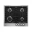 Plaque de cuisson gaz 60 cm 4 foyers 7500 W Inox noir — De Dietrich DPE4620XF