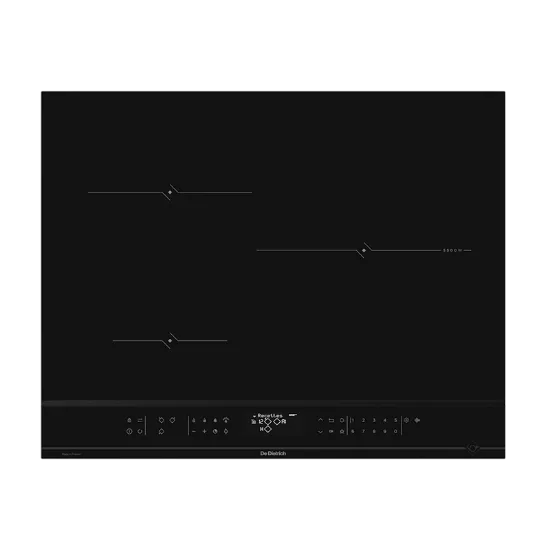 Plaque induction 65 cm 3 foyers horiZone 7400 W Noir — De Dietrich DPI4322BP