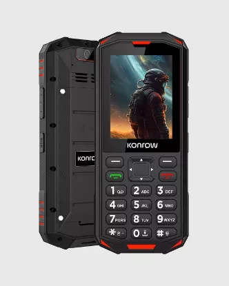 Téléphone portable Konrow Stone Next – 4G – Antichoc IP68 – Bouton SOS – Noir
