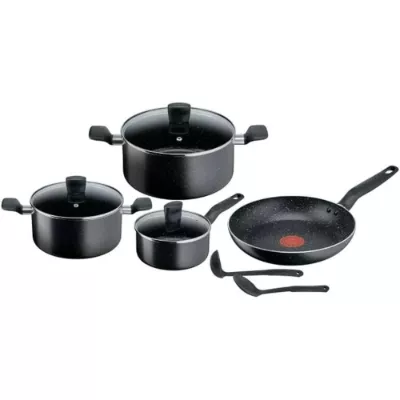 Batterie de cuisine 9 pièces Dark Stone - Tefal B491S985