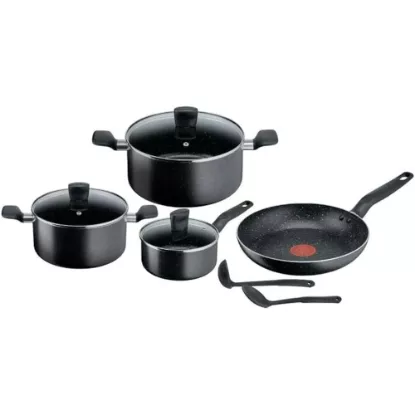 Batterie de cuisine 9 pièces Dark Stone - Tefal B491S985