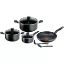 Batterie de cuisine 9 pièces Dark Stone - Tefal B491S985