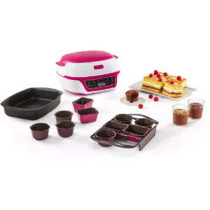 Appareil à gâteaux Cake Factory Délices 1100 W 3 moules 5 programmes - Tefal KD8101
