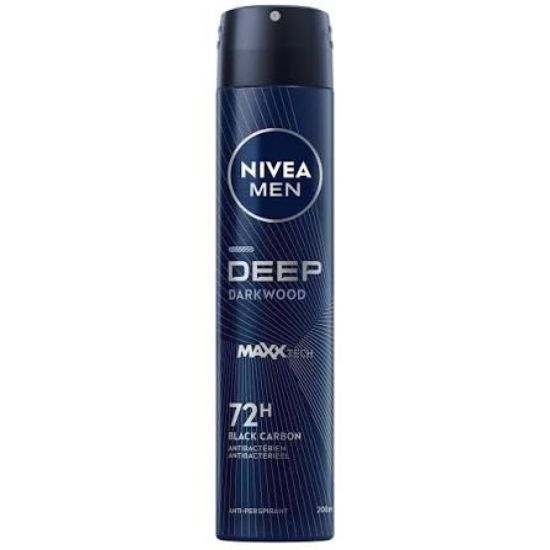 Déodorant spray homme Anti-transpirant 72H Nivea Men DEEP, 200mL