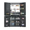 Réfrigérateur multi-portes Haier Horizon HCW99F18DIMB | 630 L, No Frost, fabrique à glaçons, distributeur d'eau - Dark Inox