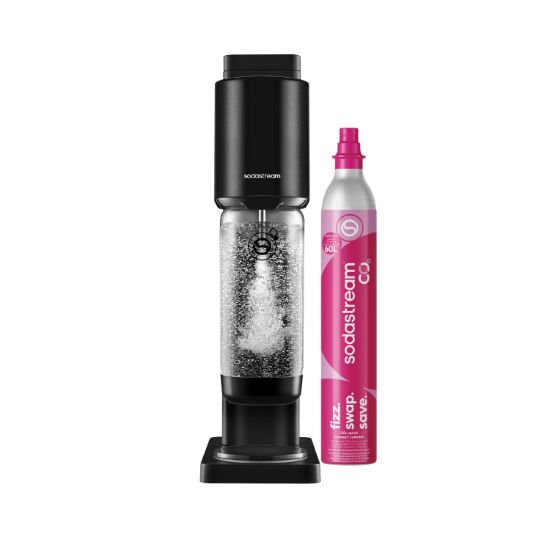 Machine à eau gazeuse SodaStream Fresh – Easy Click, sans électricité, bouteille lave-vaisselle – Noire
