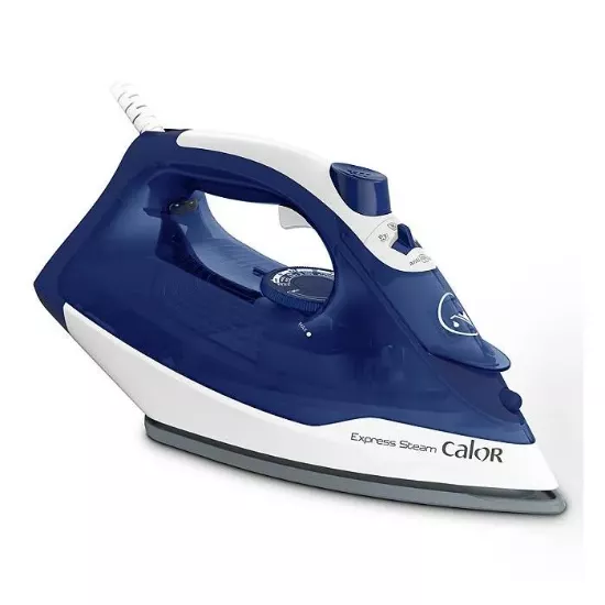 Fer à repasser vapeur Calor Express FV2848C0 – 2400 W, semelle céramique – Bleu