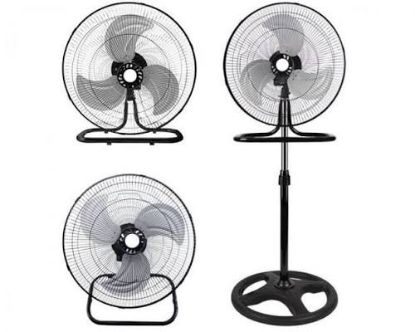 Ventilateur 3-en-1 sur pied, de table ou mural 46 cm – LTC WT04 – noir