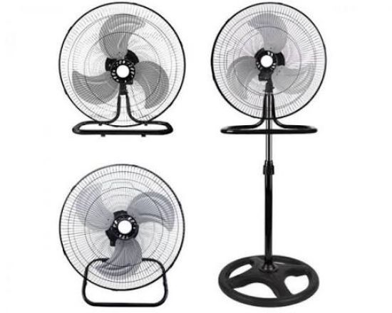 Ventilateur 3-en-1 sur pied, de table ou mural 46 cm – LTC WT04 – noir