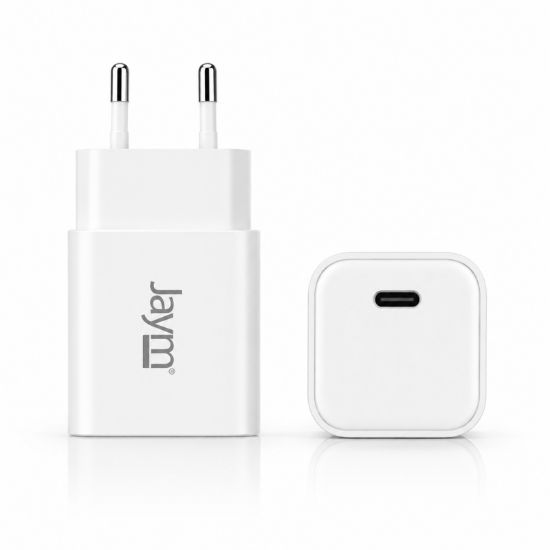 Chargeur secteur GaN compact Jaym USB-C 35 W blanc