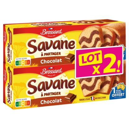 Gâteau Savane Chocolat Brossard – lot de 2 × 310 g