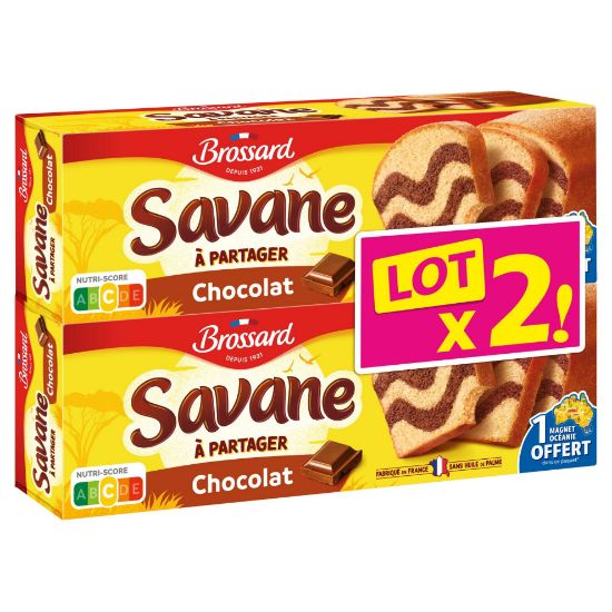 Gâteau Savane Chocolat Brossard – lot de 2 × 310 g
