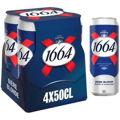 Bière 1664 Blonde – pack de 4 canettes de 50 cl