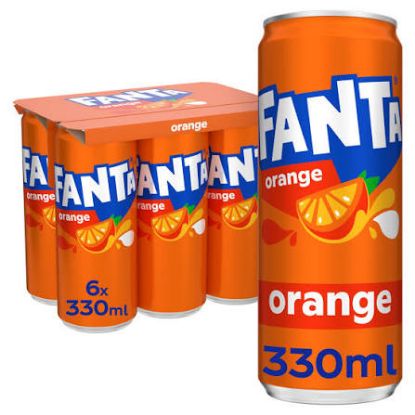 Fanta Orange – pack de 6 canettes de 33 cl