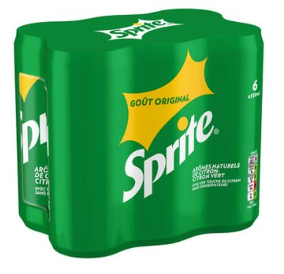 Sprite – pack de 6 canettes de 33 cl