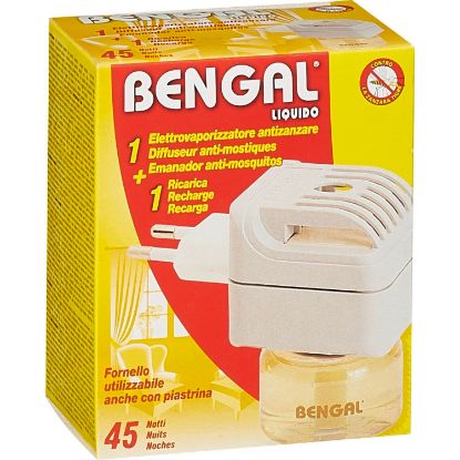 Bengal diffuseur + 1 recharge liquide anti-moustiques 45 nuits