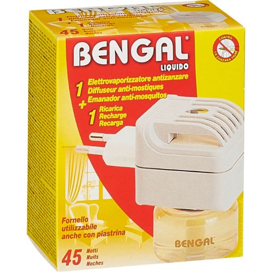 Bengal diffuseur + 1 recharge liquide anti-moustiques 45 nuits