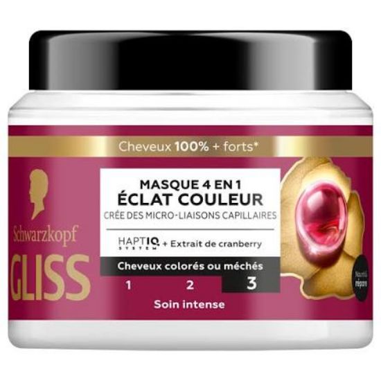 Gliss masque 4en1 color éclat couleur 400 ml