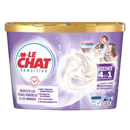 Le Chat lessive discs sensitive animaux&cie × 23 - 380 g