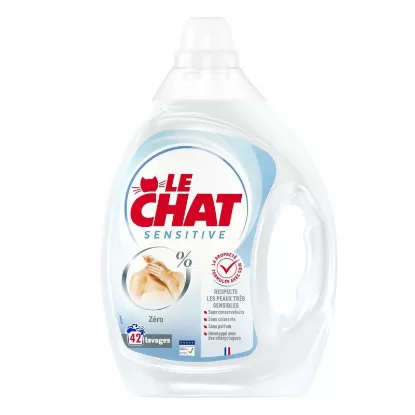 Lessive liquide Le Chat sensitive animaux&cie 42 lavages 1,89 L